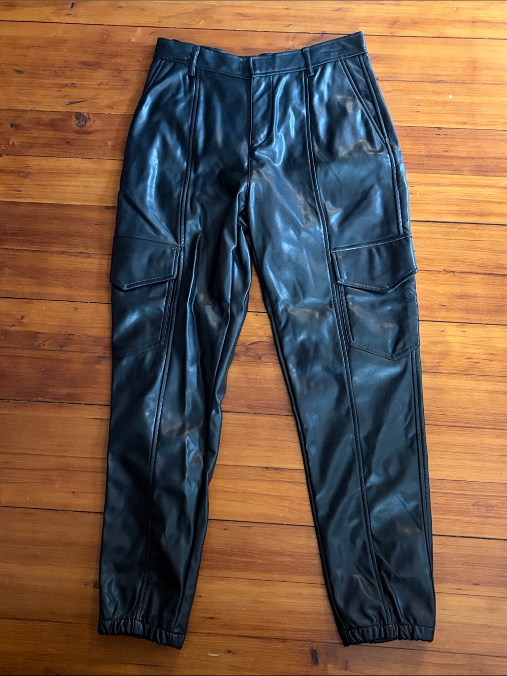 NWT Faux Leather Joggers